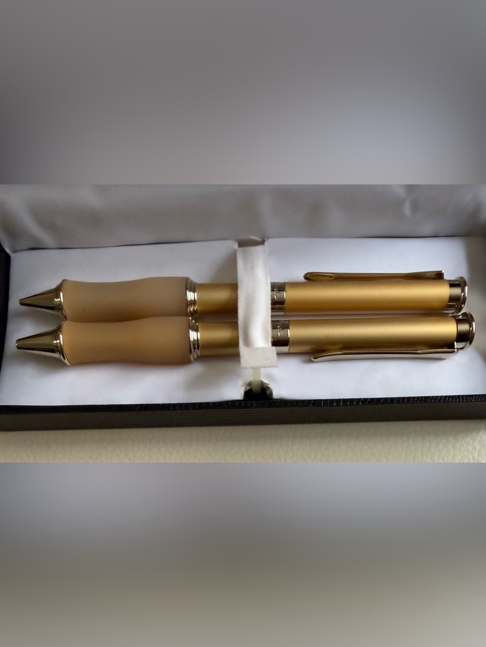 Pierre Cardin Gold Metallic Pencil Set with Silver Accents
